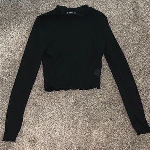 Black crop top
